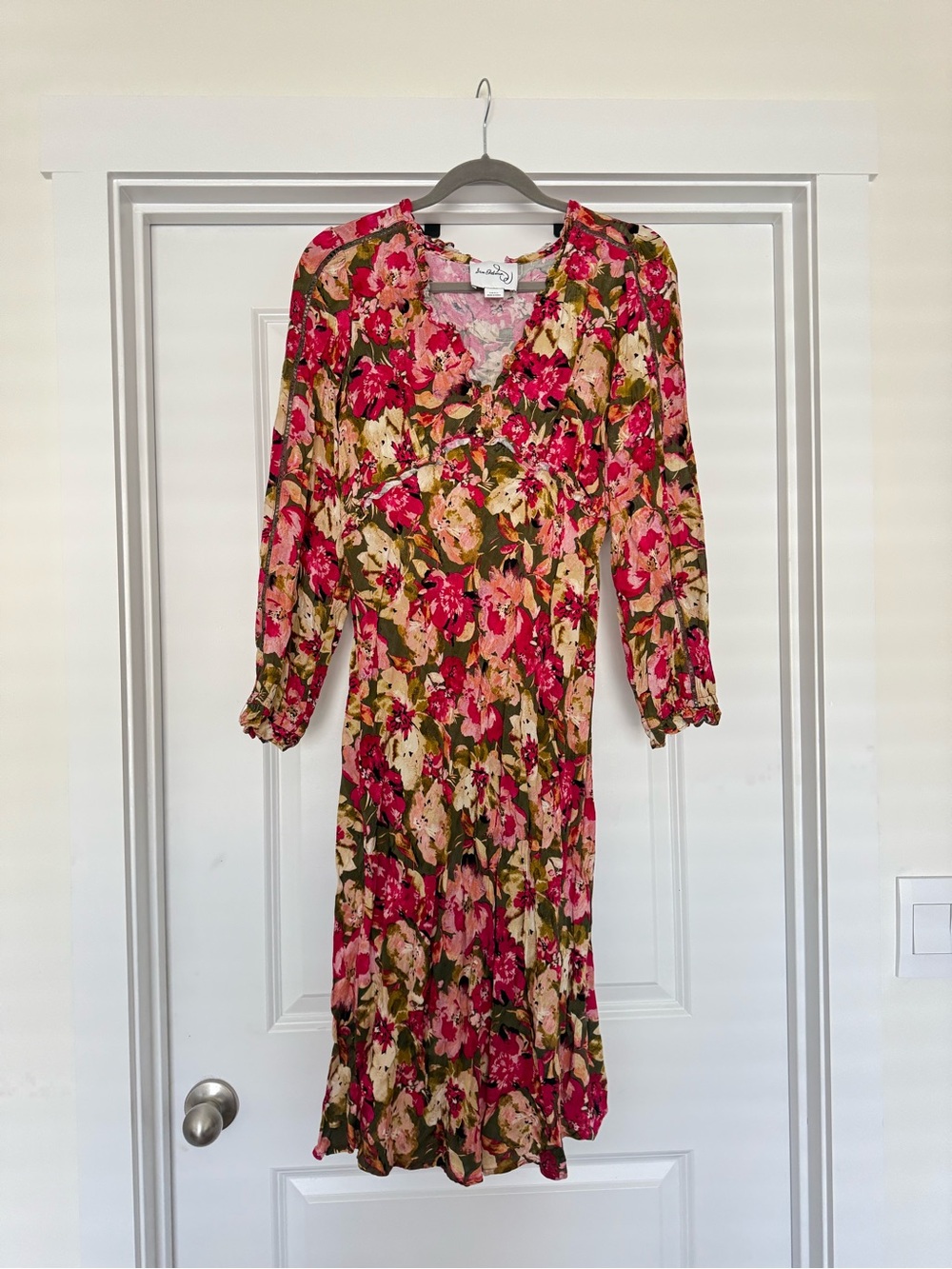 Sam Edelman Pink and Green Floral Dress